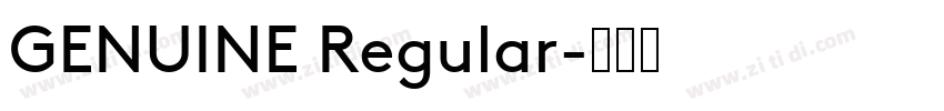 GENUINE Regular字体转换